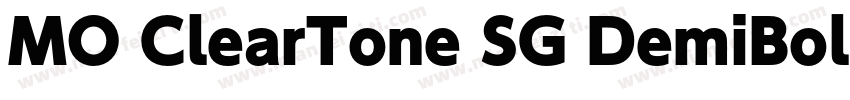 MO ClearTone SG DemiBold字体转换